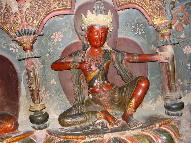 Statue of Tara at Palchos Monastery.